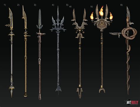 Robert Simic - Dark Fantasy Weapon - Spear Design