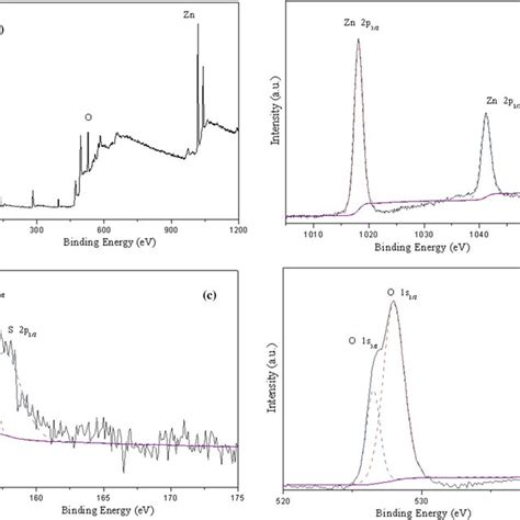 A Survey Xps Spectra Of Znozns Qds B Xps Spectra Of Zn 2p C Xps Download Scientific Diagram