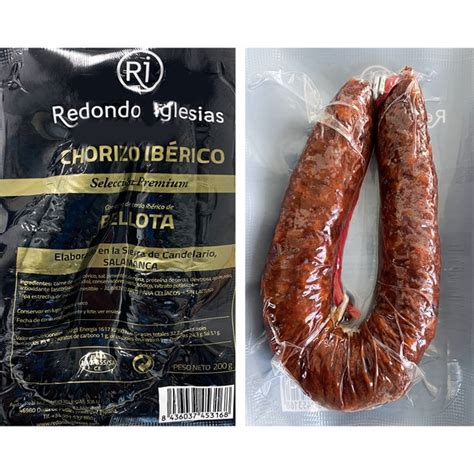 Comprar Selección Premium chorizo de bellota ibérico pieza 200 g sin