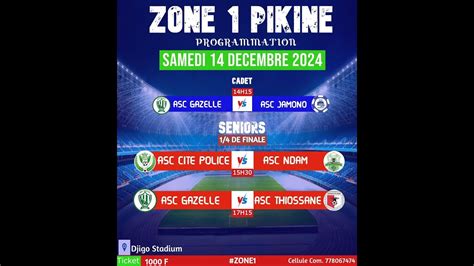 ASC CITE POLICE VS ASC NDAM 1 4 De Final Zone 1 Pikine YouTube