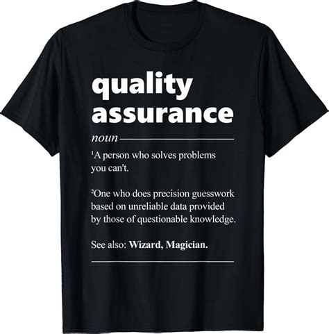 Amazon Quality Assurance Definition Gift For QA Manager Engineer T