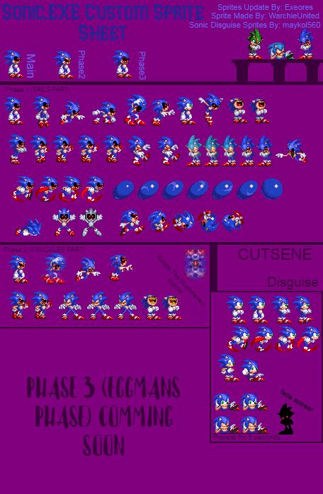 Sonicexe Sprites Custom V2 By Exeoresthedemest On Deviantart