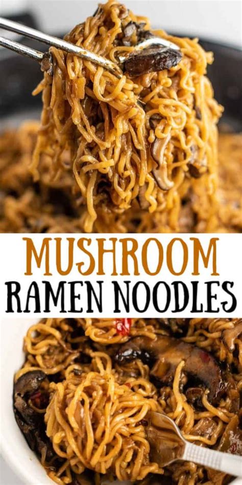 Asian Mushroom Ramen Noodles Recipe Build Your Bite