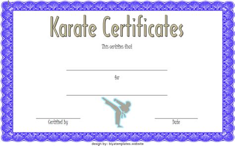 Karate Certificate Template - 10+ Great Fighter Awards