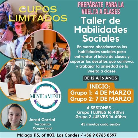 Taller De Habilidades Sociales Marzo 2024 Ansiedad Escolar Mente