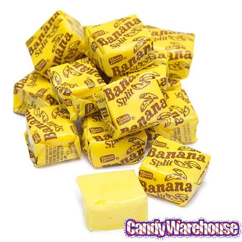 Necco Banana Split Candy Chews 240 Piece Tub Candy Warehouse