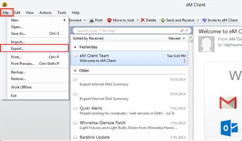 How To Open Em Client Emails In Ms Outlook Magus Tools Blog