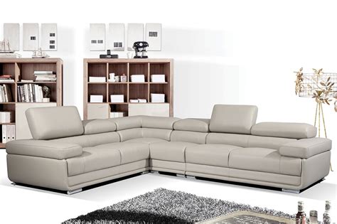 Modern Leather Sectional Sofa 2119 By Esf Furniture Mig Furniture