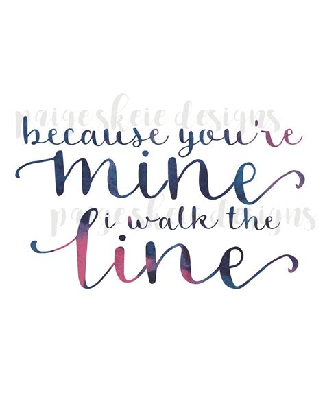 Walk the Line Lyrics Print