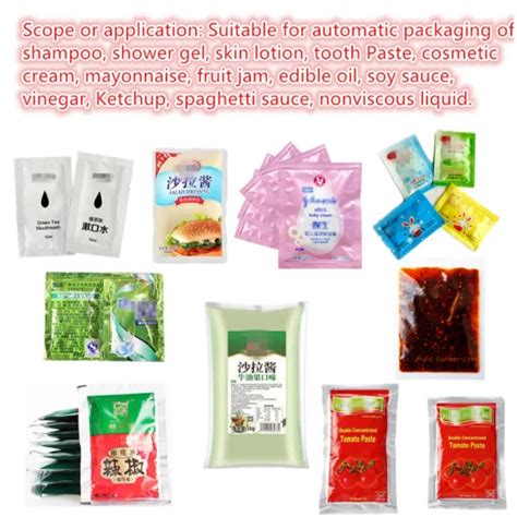 Automatic Sachet Shower Gel Honey Ketchup Paste Mayonnaise Liquid