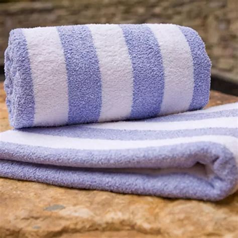 Riegel Cabana Stripe Pool Towel 6 Pk Ocean Blue Sams Club