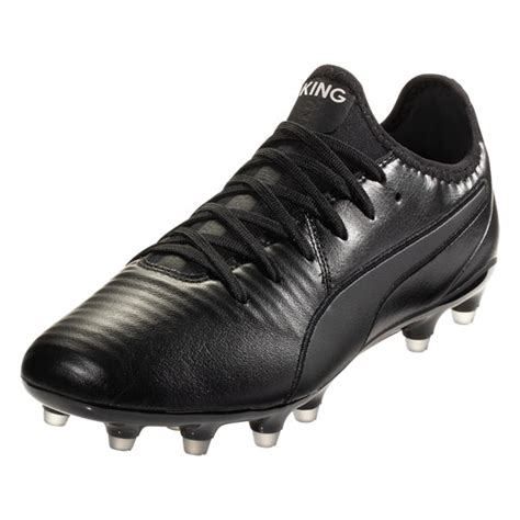 PUMA Men's King Pro FG Firm Ground Leather Soccer Cleats (Black/Black ...