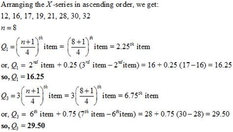 In Calculation of Quartiles in Individual Series what would be Q1 and ...