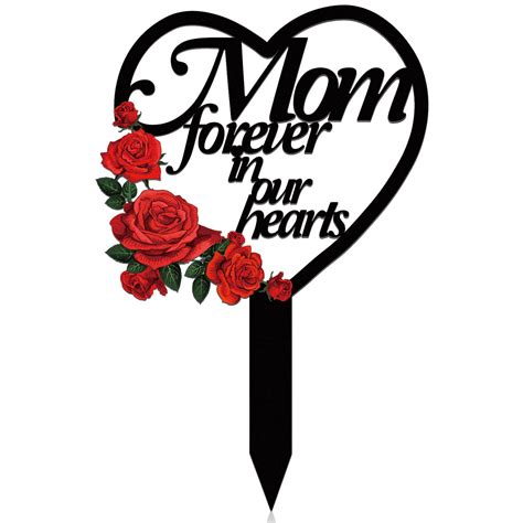 Memorial Grave Markers Heart Memorial Plaque Stake Sympathy Grave