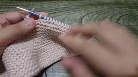 Belajar Knitting How To Count Rows In Garter Stitch Pattern Youtube