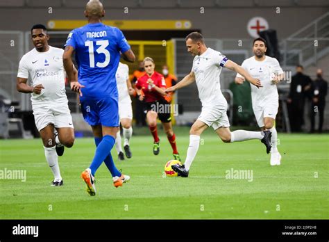 Andriy Shevchenko In Action During The Integration Heroes Match In