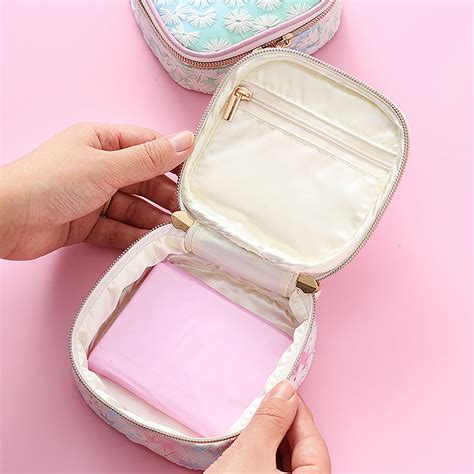 Women Sanitary Pad Bag Embroidery Sanitary Pad Pouch Etsy