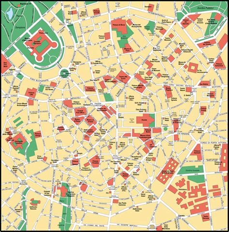 Harta Zona Centrala Milano Profu De Geogra