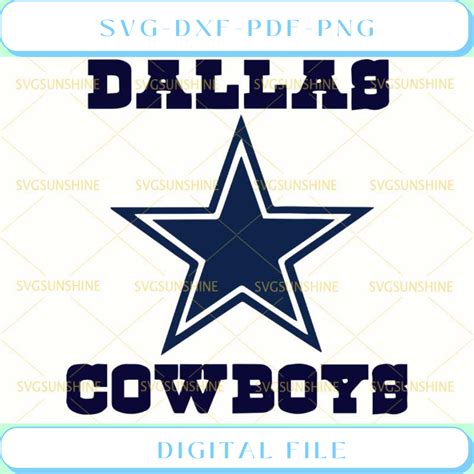 Dallas Cowboys Logo Svg Png Dxf Eps Cutting File For Cricut Inspire