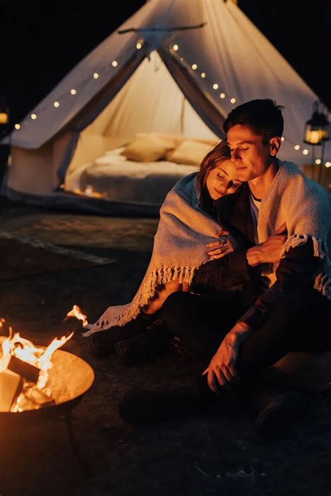 Campfire Couple Shoot Camping Couple Shoot Yosemite Adventure Photography Elo Wedding