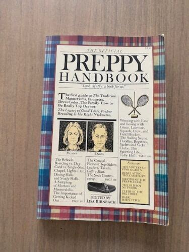 The Official Preppy Handbook By Lisa Birnbach 1980 Trade Paperback