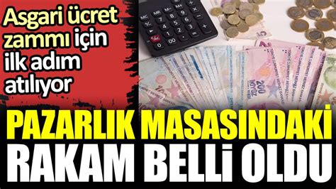 Asgari ücret zammı için pazarlık masasındaki rakam belli oldu