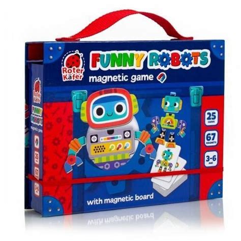 Gra Magnetyczna Roboty Edukacyjny Karty Magnesy Tablica Roter