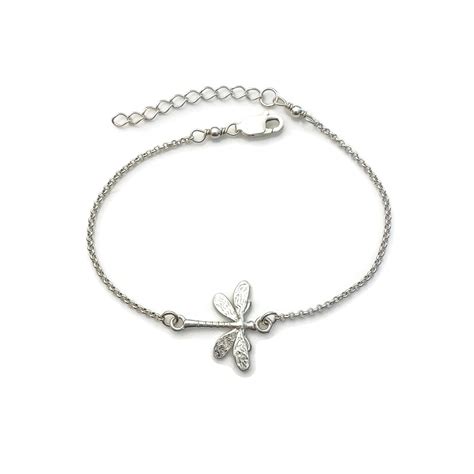 Sterling Silver Dragonfly Bracelet Dragonfly Jewelry Silver - Etsy UK