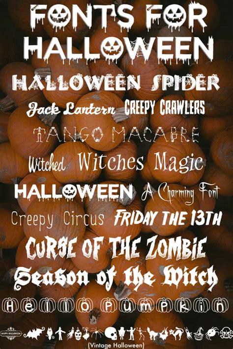 Halloween Fonts | More Than Thursdays