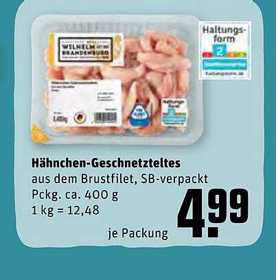 Hähnchen geschnetzeltes Angebot bei REWE