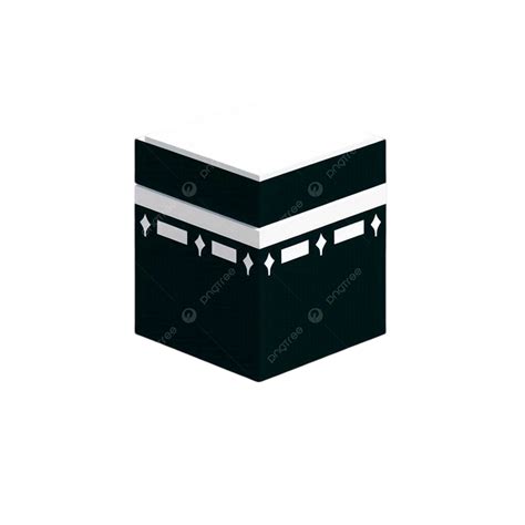 3d Minimal Kaaba Icon On Transparent Background 3d Minimal Kaaba Icon