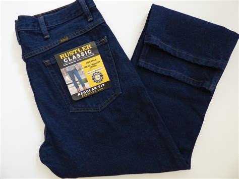 Men S Rustler By Wrangler Classic Regular Fit Straight Leg Jean EBay