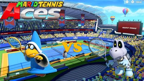 Mario Tennis Aces Kamek Vs Dry Bones Marina Stadium Hard Court