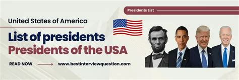 List of Presidents of the United States of America