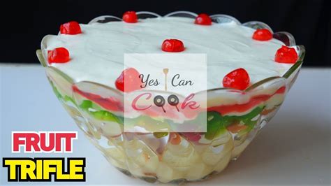 Try this delicious and healthy Fruit Trifle Recipe - YesicanCook