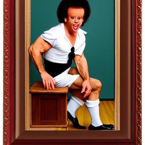 Richard Simmons Dressed As A Pilgrim In The Style Of Norman Rockwell