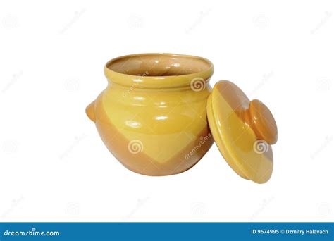 Clay Pot Stock Image Image Of Brown Beige Potter Clay 9674995