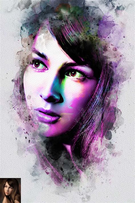 Colorful Portrait Digital Painting - Design Cuts