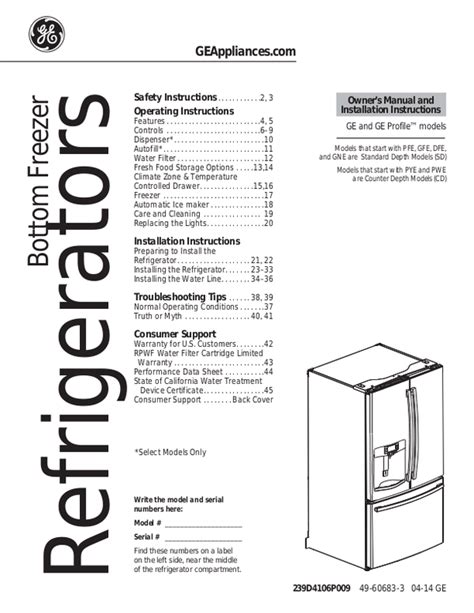 Ge Adora Dfe Js Technical Service Manual Manualzz Off