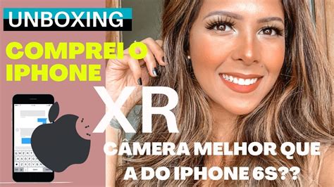 Será que gostei Comprei o IPHONE XR em 2020 Unboxing e comparação