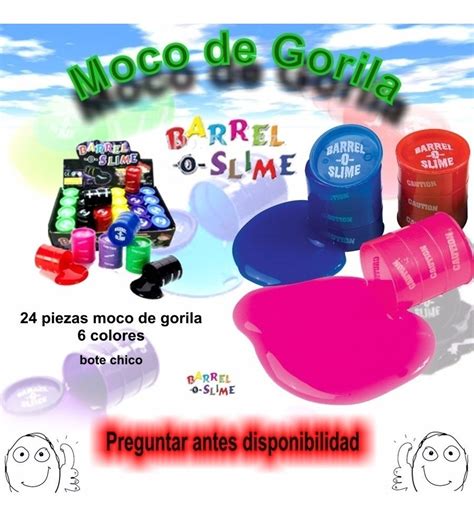 Moco De Gorila Barrel Slime Pzas Chicas Envio Gratis Meses Sin