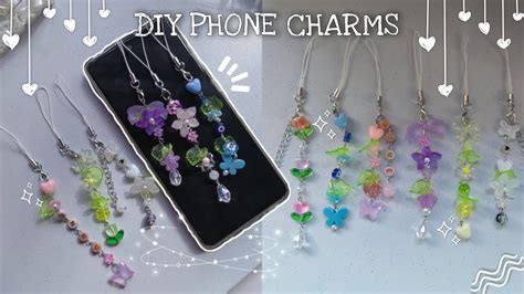 Diy Phone Charms How To Make Beaded Phone Charms Easy Phone Charms