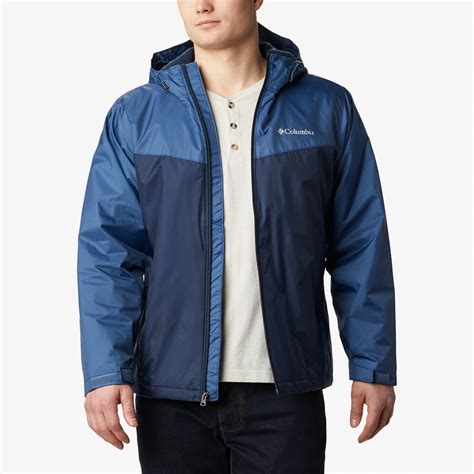 Columbia Glennaker Sherpa Lined Jacket Erkek Mavi Yağmurluk ERKEK Ceket