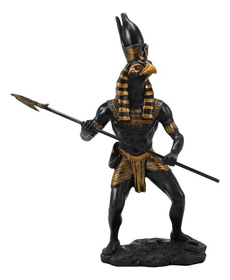 Ebros T Egyptian Mythology God Horus Ra With Pschent And Spear