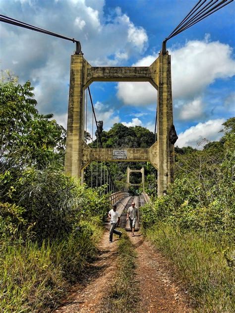 Denham Bridge, Potaro River, Guyana | Guyana, Bridge, Outdoor