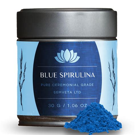 Authentic Blue Spirulina Powder Pure Phycocyanin Blue Spirulina 100 Pure Blue Spirulina