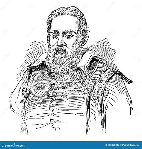 Galileo Galilei Cartoon Portrait Vector 157529168