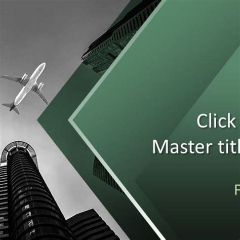 Free Plane PowerPoint Template | Powerpoint templates, Presentation ...