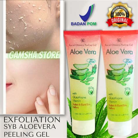 Jual SYB Facial Glowing Peeling Gel Aloe Vera 130ML ORIGINAL Ready