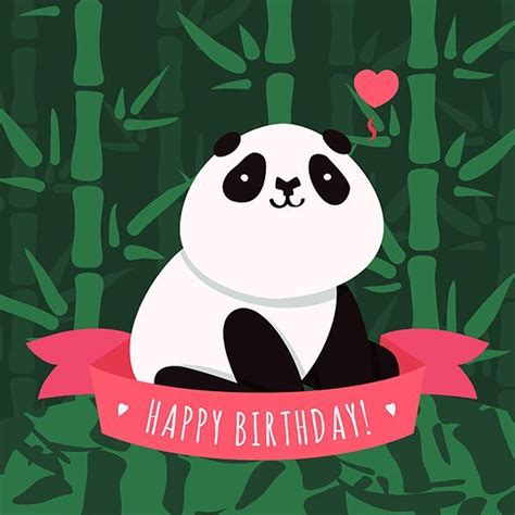 Happy Birthday Images With Panda Happy Birthday Cards Happy Birthday Pictures Happy Birthday